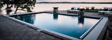 Sparkling pool ready for summer