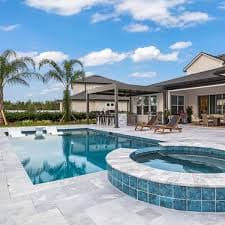 Pool and patio after service visit